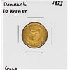 Image 1 : 1873 Denmark 10 Kroner Gold Coin