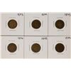 Image 1 : Set of 1873-1879 (No 1877) Indian Head Cent Coins