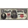 Image 1 : 1907 $5 Woodchopper Legal Tender Note