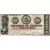 Image 1 : 1863 $100 The State of Georgia Obsolete Note