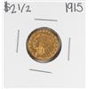 Image 1 : 1915 $2 1/2 Indian Head Quarter Eagle Gold Coin