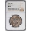 Image 1 : 1936 Cleveland Centennial Commemorative Half Dollar Coin NGC MS64