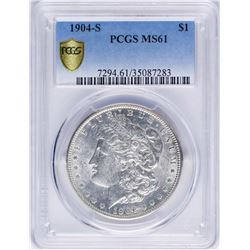 1904-S $1 Morgan Silver Dollar Coin PCGS MS61