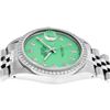 Image 4 : Rolex Mens Stainless Steel Green Diamond 36MM Datejust Wristwatch