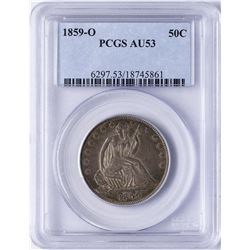 1859-O Seated Liberty Half Dollar Coin PCGS AU53