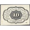 Image 2 : July 17, 1862 Ten Cents First Issue Fractional Currency Note