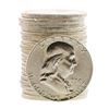 Roll of (20) Brilliant Uncirculated 1958 Franklin Half Dollar Coins