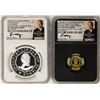 1792-2017 Half Disme 1/10 oz. Gold & 1oz. Silver Medals NGC PF70 W/ Moy Signatur