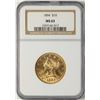 Image 1 : 1894 $10 Liberty Head Eagle Gold Coin NGC MS63