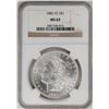 Image 1 : 1882-CC $1 Morgan Silver Dollar Coin NGC MS63