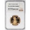 Image 1 : 1988-P $25 Proof American Gold Eagle Coin NGC PF69 Ultra Cameo