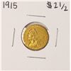 Image 1 : 1915 $2 1/2 Indian Head Quarter Eagle Gold Coin