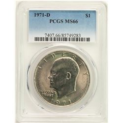 1971-D Eisenhower Ike Dollar PCGS MS66