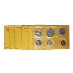 Lot of (5) - 1963 (5) Coin Proof Sets in Envelopes