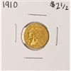 Image 1 : 1910 $2 1/2 Indian Head Quarter Eagle Gold Coin