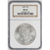 Image 1 : 1890 $1 Morgan Silver Dollar Coin NGC MS63