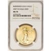 Image 1 : 2007-W $50 Burnished American Gold Eagle Coin NGC MS70