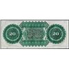 Image 2 : 1872 $20 State of South Carolina Revenue Bond Obsolete Note Low Serial Number