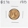 Image 1 : 1915 $2 1/2 Indian Head Quarter Eagle Gold Coin