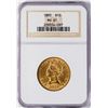 Image 1 : 1892 $10 Liberty Head Eagle Gold Coin NGC MS61