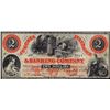 Image 1 : 1861 $2 Augusta Insurance & Banking Georgia Obsolete Note