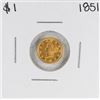 Image 1 : 1854 $1 Liberty Head Gold Dollar Coin