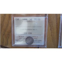1888 Canada 5 Cent
