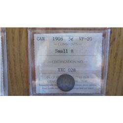 1908 Canada 5 Cent