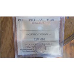 1911 Canada 5 Cent
