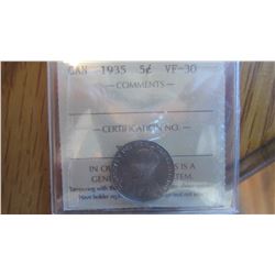 1935 Canada 5 Cent