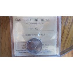 1953 Canada 5 Cent