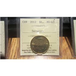 2012 Canada 1 Dollar