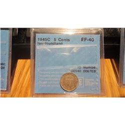 1945-C Newfoundland 5 Cent