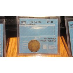 1896 Newfoundland 10 Cent
