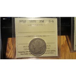 1870 Newfoundland 20 Cent