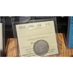 1890 Newfoundland 20 Cent