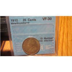 1912 Newfoundland 20 Cent