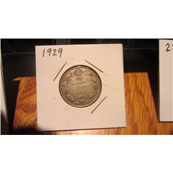 1929 Canada 25 Cent