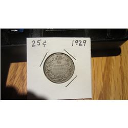 1929 Canada 25 Cent