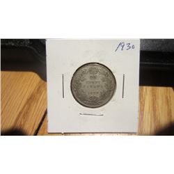 1930 Canada 25 Cent