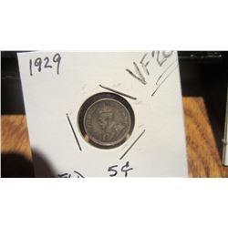 1929 Newfoundland 5 Cent