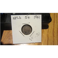 1941 Newfoundland 5 Cent
