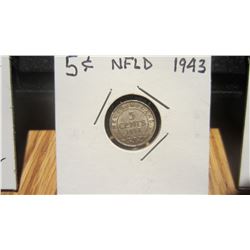 1943 Newfoundland 5 Cent
