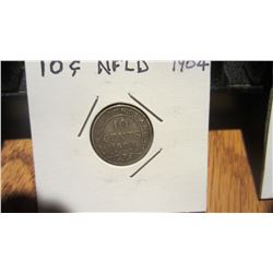 1904 Newfoundland 10 Cent
