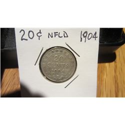 1904 Newfoundland 20 Cent