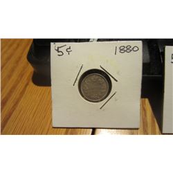 1880 Canada 5 Cent
