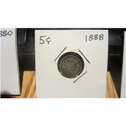 1888 Canada 5 Cent
