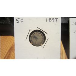 1897 Canada 5 Cent