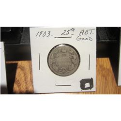 1903 Canada 25 Cent