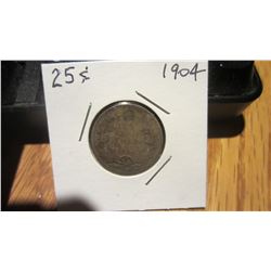 1904 Canada 25 Cent